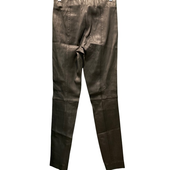 NWT Polo Ralph Lauren Blue Label Blk Lamb Leather Legging with Zip Ankle - Sz S - Picture 7 of 13